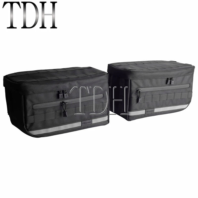 Motorcycle Saddlebag Side Tool Luggage Bag For Harley Dyna Softail Sportster XL Street Bob Low Rider FXD FXBB Travel Saddle Bags
