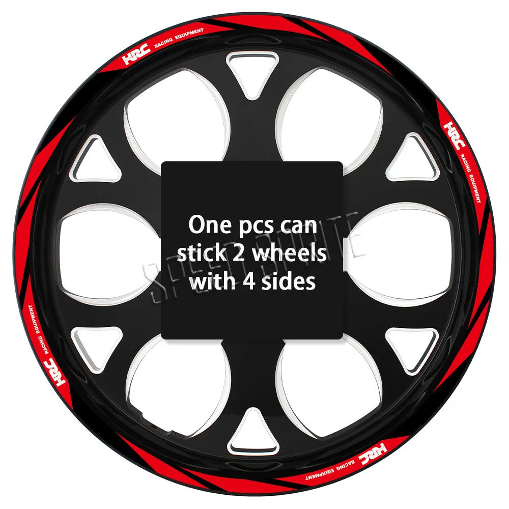 Reflective Wheel Sticker Rim Strips Tape Hub Decal Accessories For Honda HRC CBR650R cbr 600 rr CBR 600 F4 f4i  CBR1000RR 250r