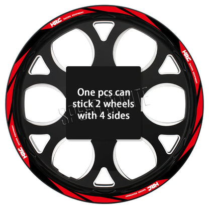 Reflective Wheel Sticker Rim Strips Tape Hub Decal Accessories For Honda HRC CBR650R cbr 600 rr CBR 600 F4 f4i  CBR1000RR 250r