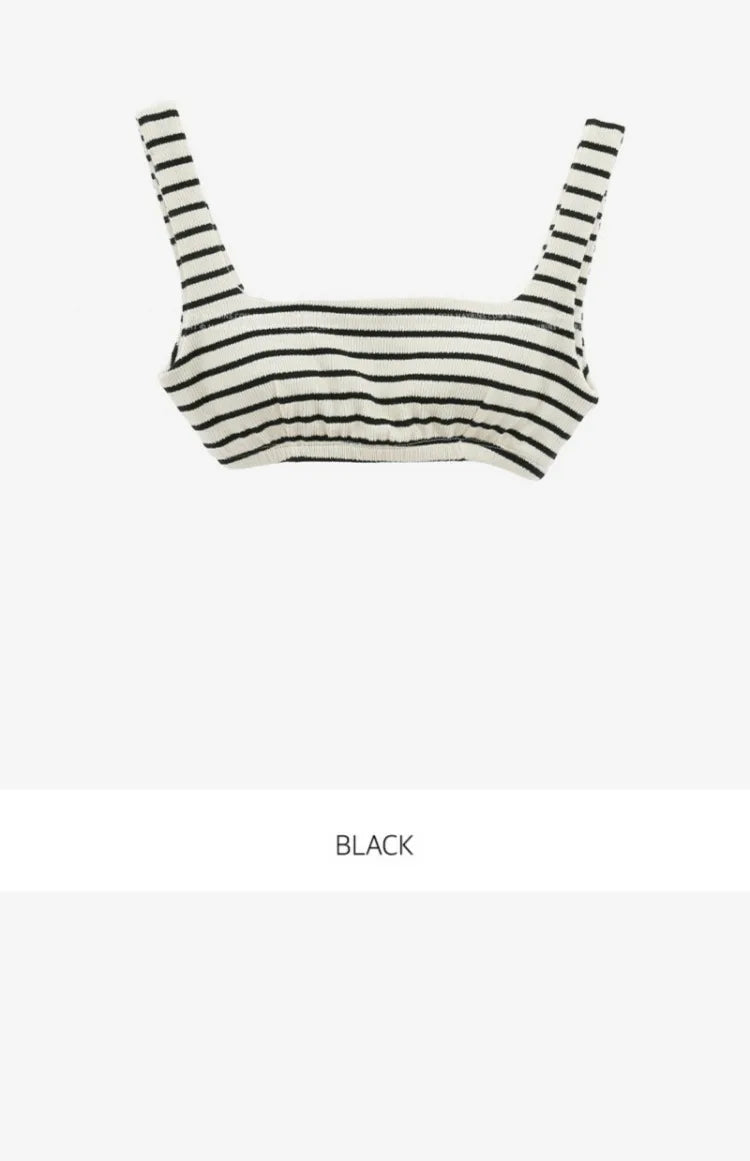 Korean Style Summer Stripe Women High Waisted Swimwear Female Push Up Swimsuit 2024 Swimming Bathing Suit Bikini Set Beach Wear