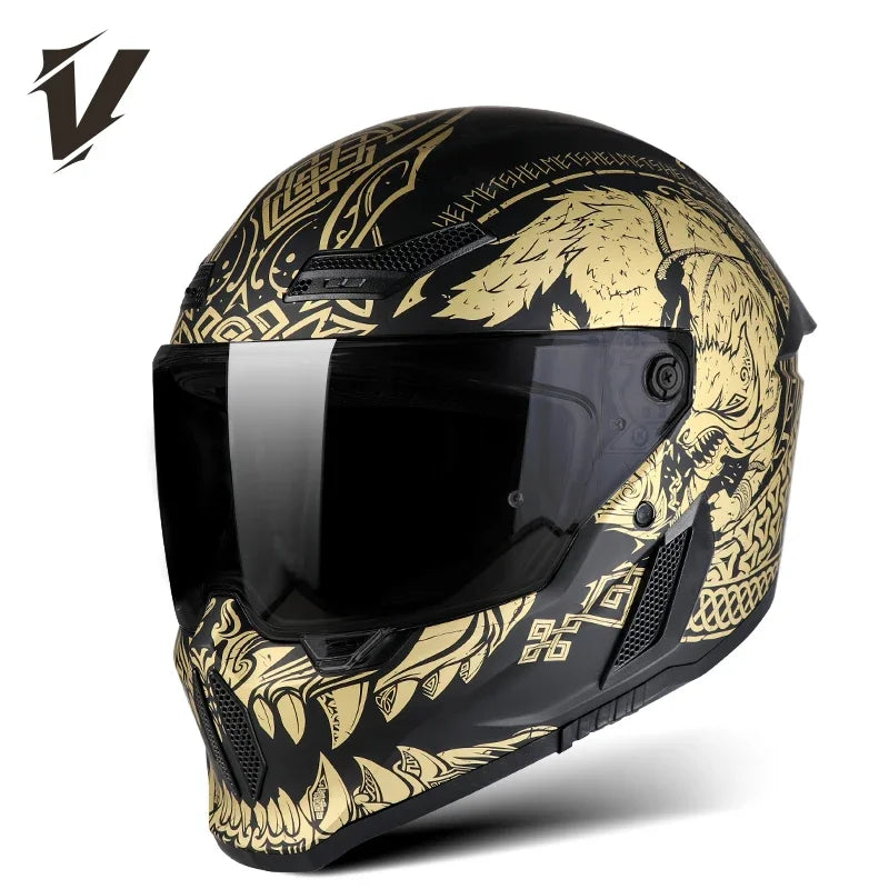 New Motorcycle Helmet DOT Approved  Full Face Racing Off-road Helmets Capacetes Men Cascos Para Moto for Harley Four Season