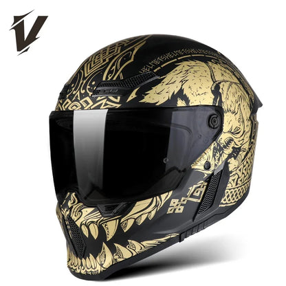 New Motorcycle Helmet DOT Approved  Full Face Racing Off-road Helmets Capacetes Men Cascos Para Moto for Harley Four Season