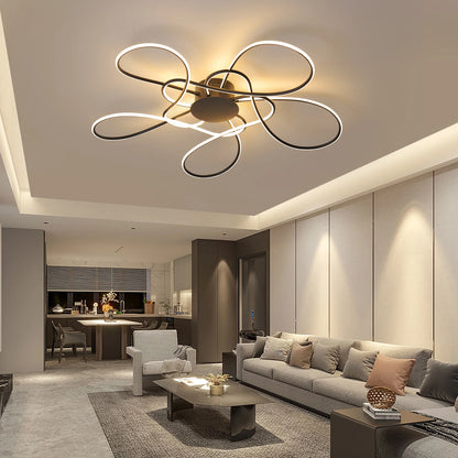 Chrome/Gold Plated Modern LED Chandelier for Living Room Lamp Bedroom Ceiling Chandeliers AC 90-260V Home Deco Light Fixture
