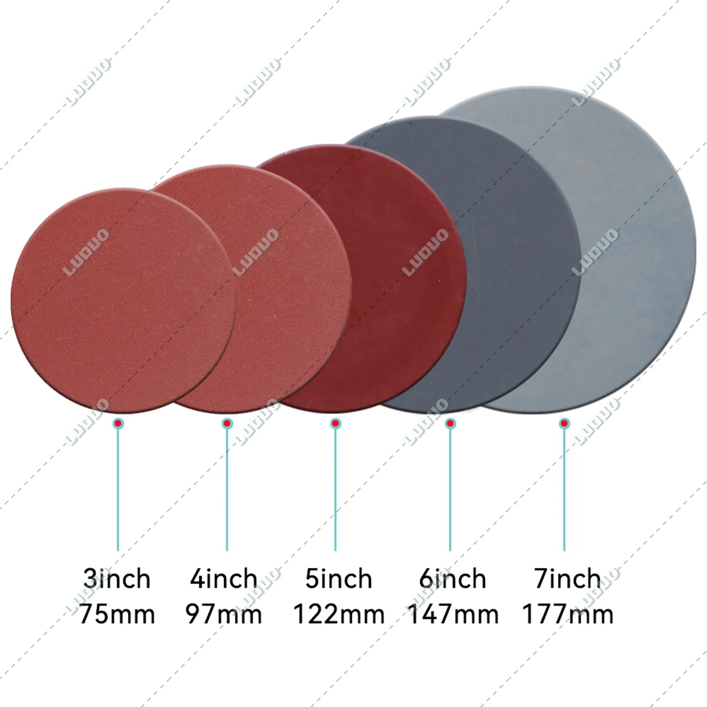 3/4/5/6 inch Car Detailing Polishing Buffing Sponge Wool Pad Headlight Restoration Sandpaper For Sanding Waxing Cleaning Washing