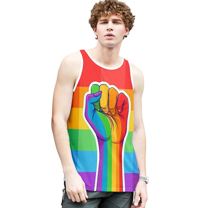 Fashion LGBT Love men tank top LGBT Flag fitness sleeveless shirt Lesbian Gay summer vest LGBT pride tank tops Men's clothing