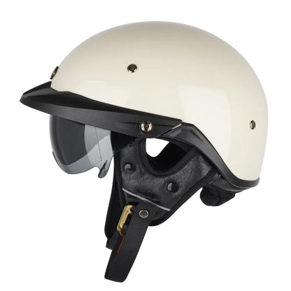 Summer Motorcycle Helmet S-XXXL Cascos Para Moto Retro Half Face Motorbike Riding Anti-UV Len Cool Style Chopper for Men Use