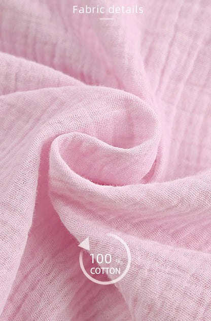 Casual Crape Cotton Pink Two Pieces Sets Women Lace Lantern Sleeve Shirts And Baggy Shorts Sleepwear Spring Summer