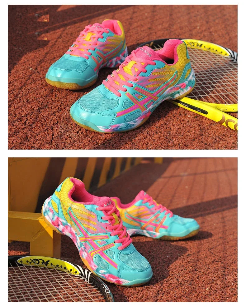 Women Sneakers Men Badminton Shoes Light Black Breathable Female Outdoor Sports Training Women Athletics Sports Pink