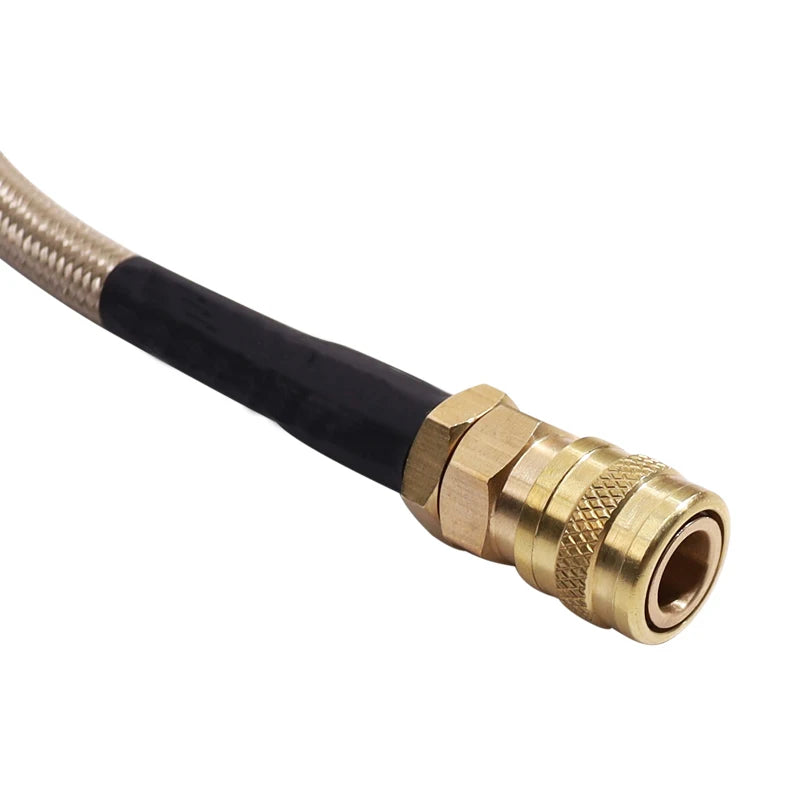 Updated Paintball Micro MR GEN2 Regulator W/ US Foster Coupler Remote Coil Hose 230psi Gauge,Output Pressure 40-160PSI