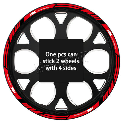 Reflective Wheel Sticker Rim Strips Tape Hub Decal Accessories For Honda HRC CBR650R cbr 600 rr CBR 600 F4 f4i  CBR1000RR 250r