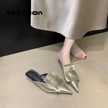 Luxury Summer Shoes Women Heels Gold Silver Black Pu Pointed End Elegant Women's Pumps Fashion Party Office Luxury High Heel