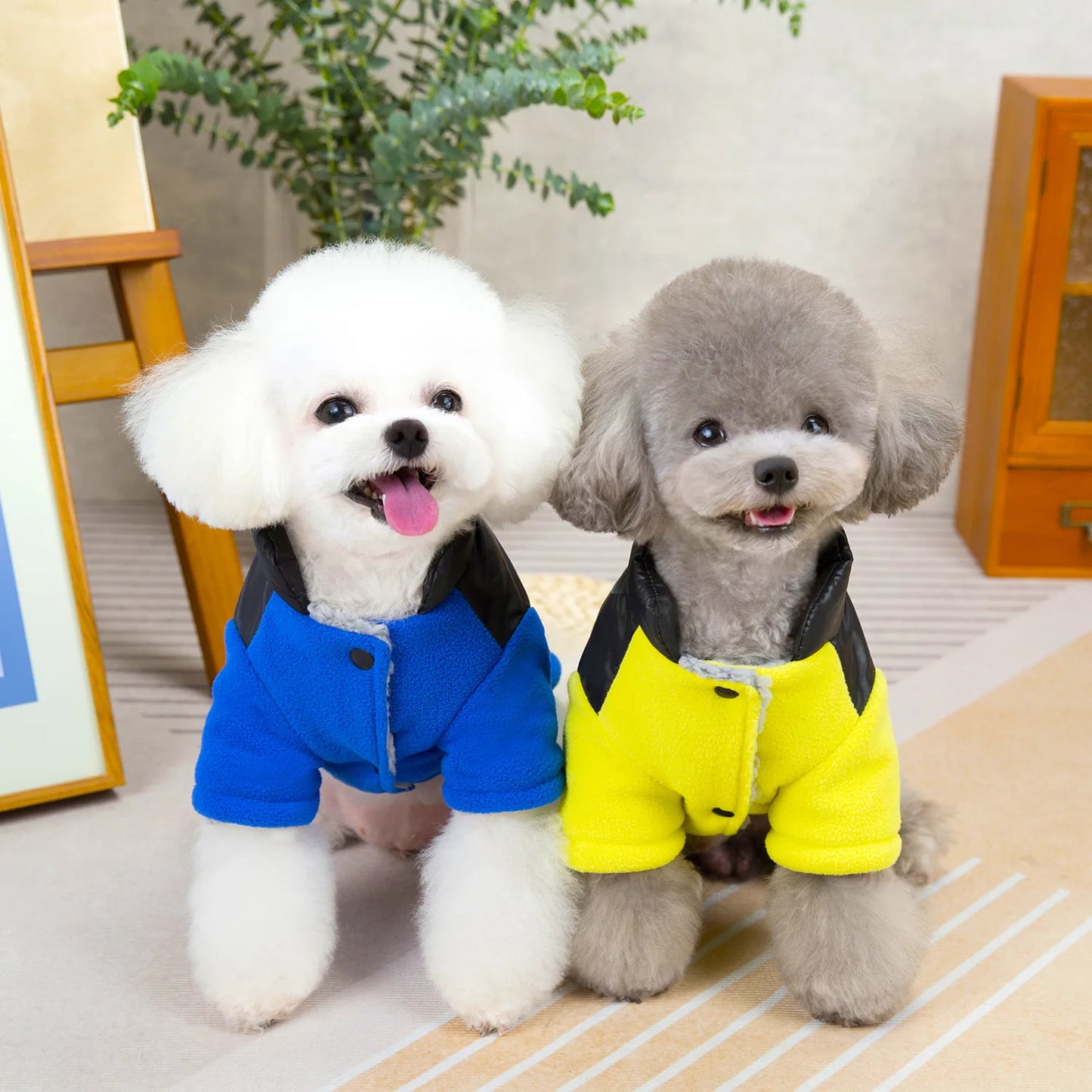 Warm Thick Jacket for Dog Cat, Winter Coat Fashion Clothes, Cool & Stylish Outfit for Small Pets, Puppy Kitten Wear
