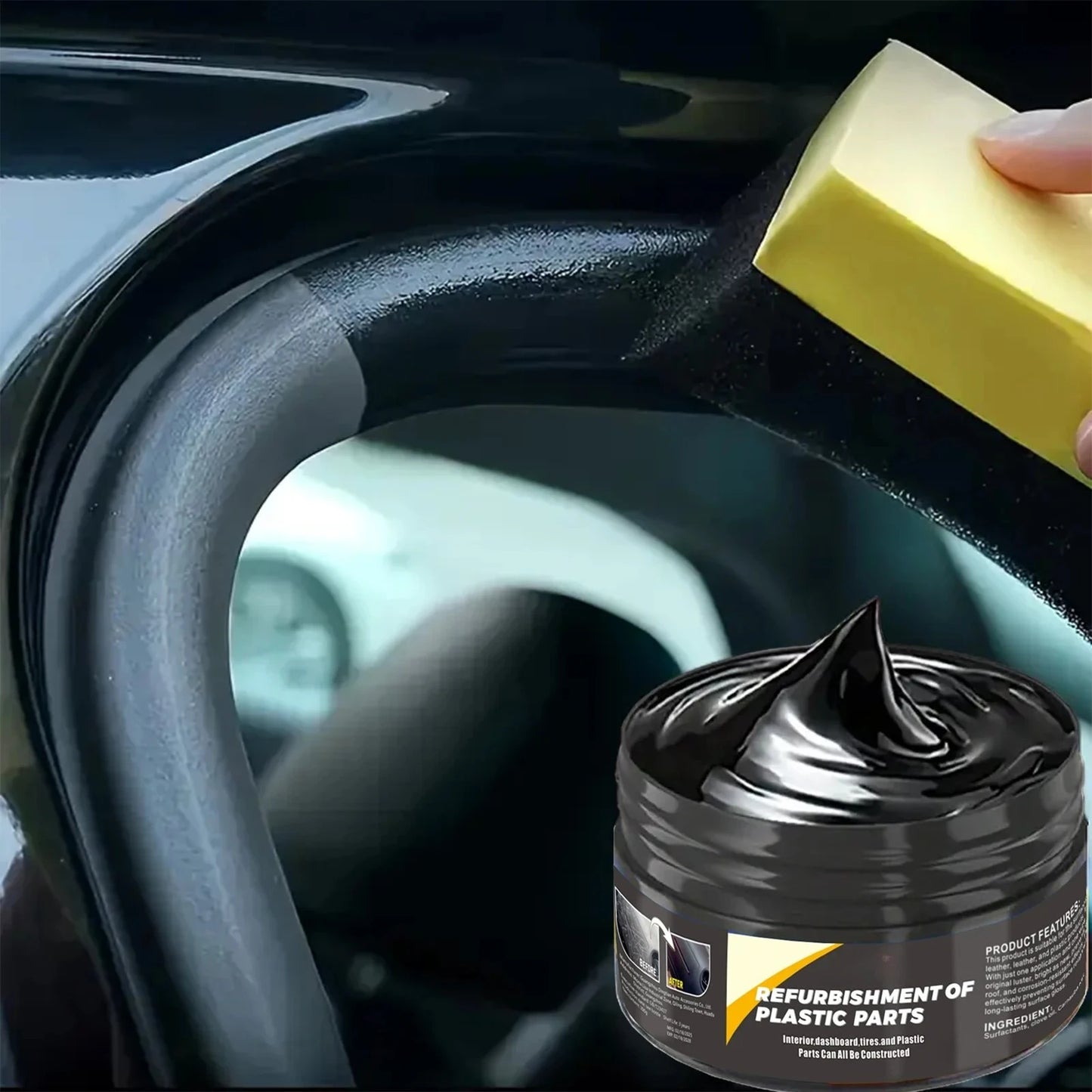 Car Plastic Scratch Repair Paste & Polishing Compound, Interior Exterior Universal Use, Ideal for Auto Tire Care