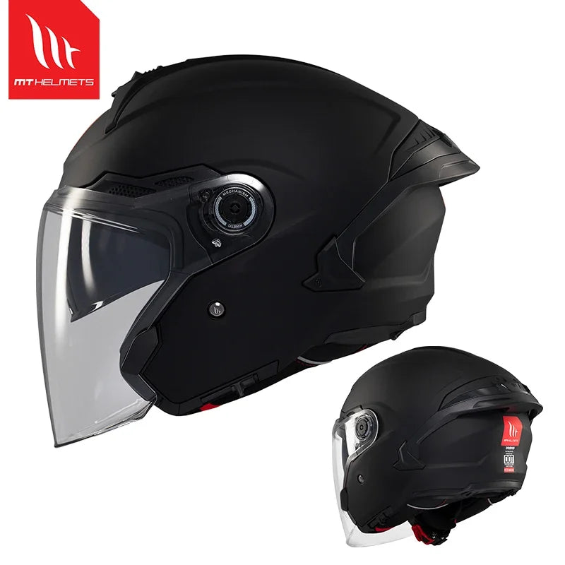 Spain MT Motorcycle Helmet ECE DOT Certification Half Helmet Men Capacete Cascos Para Moto 3/4 Open Face Casco Electric Motobike