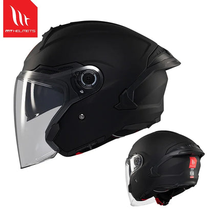 Spain MT Motorcycle Helmet ECE DOT Certification Half Helmet Men Capacete Cascos Para Moto 3/4 Open Face Casco Electric Motobike