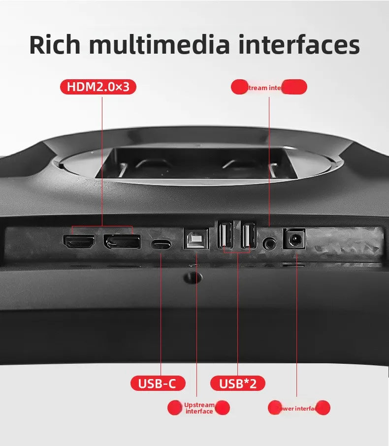 49 Inch Ultrawide Curved Monitor 5K, 32:9 IPS E-Sports Display, 4K 144Hz High Refresh Rate
