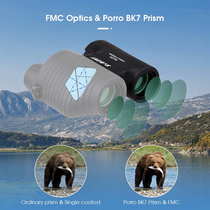 SVBONY 8x25 SV10 Binoculars Compact Fixed Focus Mini Portable Telescope Multi-coated Porro Prism for Outdoor Spoorts Games F9323