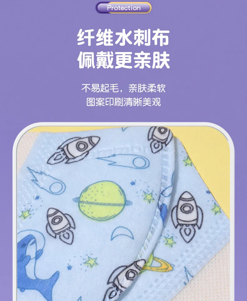 Children's face masks 3D Disposable Male and Female kids Baby 0-3,3-10 Years Old Child Mask Independent Packaging mascarillas