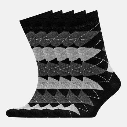 3pair Sock Leisure Athletic Sports Crew Dress Men Solid Color Striped plus-size Business Stockings mid-calf Autumn Winter B8W119
