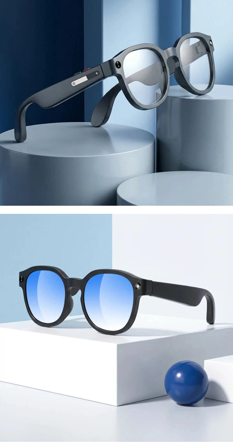Lenovo AI Smart Glasses 8MP HD Camera 8K Shooting Image AI Translation Bluetooth Call Recording Music Smart SunglassesGifts 2026