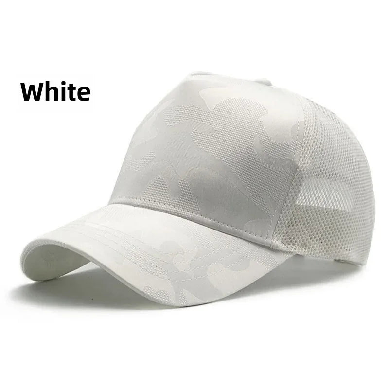 Summer Quick Drying Deeper Baseball Caps for men  Camouflage Big Size Mesh Breathable Dad Hat  Plus Size 65cm  Snapback Caps