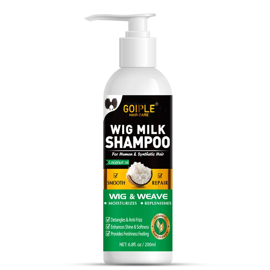 2 In 1 Wig Shampoo and Leave-in Conditioner Wig Care Solution Detangle Spray Anti-Frizz Moisturizes & Revitalizes Synthetic Wigs