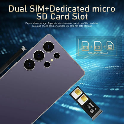 FUFFI Global Vision X26 Pro Max Smartphone Android 12 8GB RAM 512GB ROM 6.8 Inch Phone 1920x1080HD 48MP 5G Network Mobile Phones