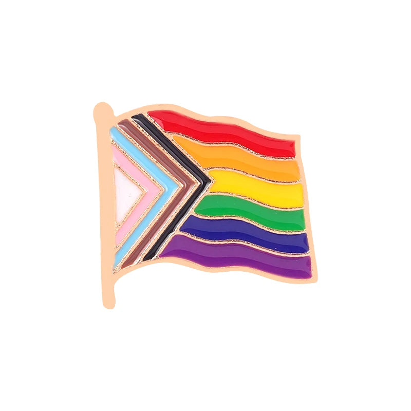 Rainbow Heart Enamel Pin Pride Tooth Book Cats Brooches Collar Badge LGBTQ Love is Love Gay Lesbian Jewelry Gift