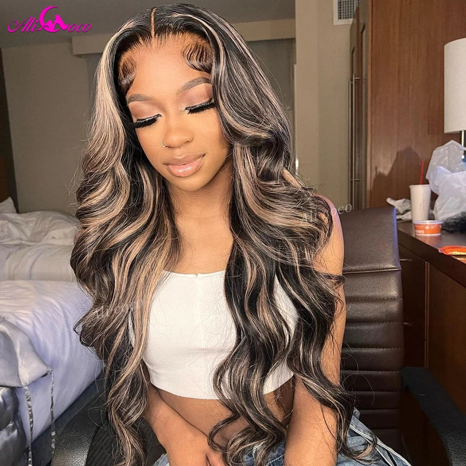 13x6 Body Wave Lace Front Wigs Human Hair Pre Plucked 180 Density Drawstring Wig Human Hair Glueless Human Hair Wigs For Women