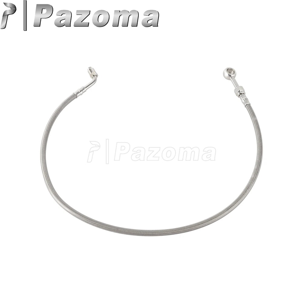Motorcycle Hydraulic Banjo Braided Line Steel Brake Hose Cable For Harley Softail Slim Breakout Deluxe Street Bob Fat Boy 18-23