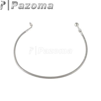 Motorcycle Hydraulic Banjo Braided Line Steel Brake Hose Cable For Harley Softail Slim Breakout Deluxe Street Bob Fat Boy 18-23