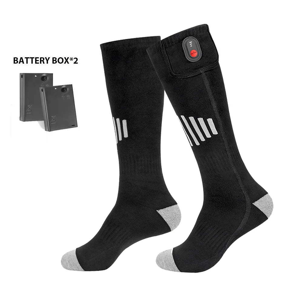 Heating Socks With Battery Box Rechargeable Anti-Cold Comfort Men Women Thermal Heated Outdoor Camping Ski Sports Winter