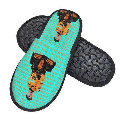 Custom British Lando Norris Racing Driver Guest Slippers for Spa Women House Slipper
