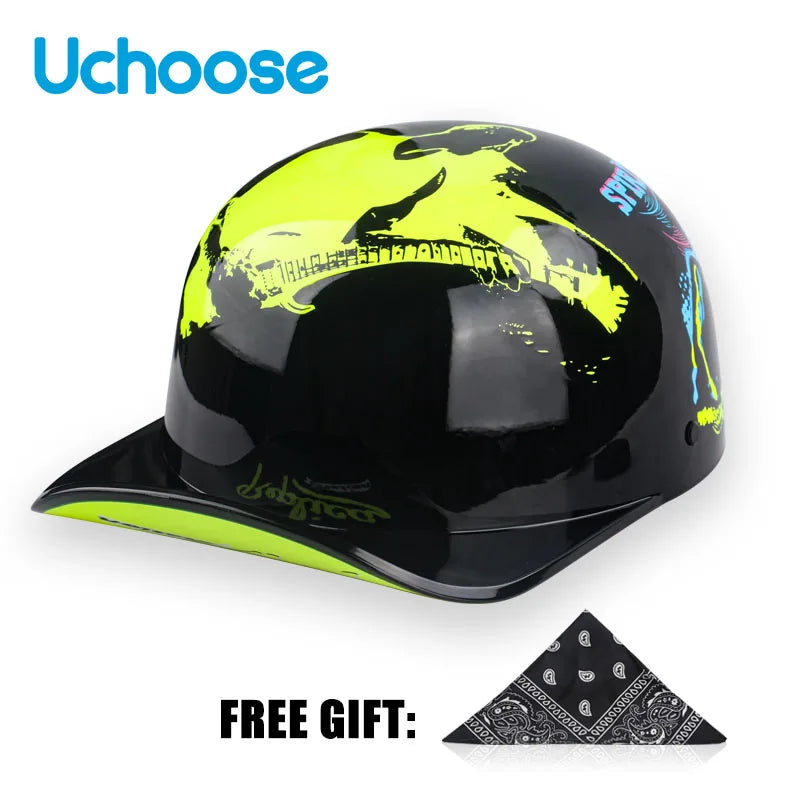 2023 NEW Gourd Baseball Cap Special Motorcycle Off-road Vehicle Battery Car Helmet Suitable For Men And Women Handsome Novel