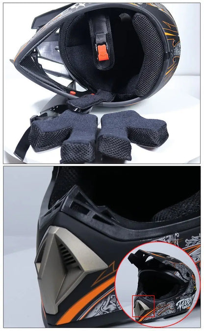 four seasons Racing Helmets Motorcycle Helmet  riding helmet and  rally Helmet Large adv Sports helmet Motocross Helmet Casco