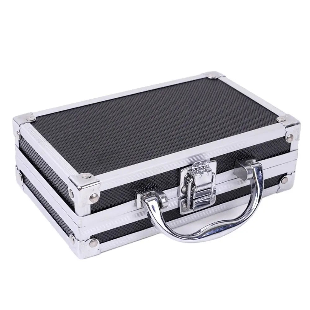 Shockproof Aluminum Alloy Tool Box Impact Resistant Wear Resistant Portable Tool Case Large Capacity Handheld Safety Briefcase