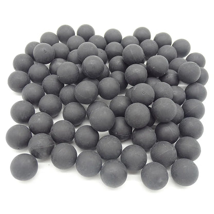 Paintball 200pcs Bullet 0.68 Caliber 17mm Reusable Nylon Elastic Ball Outdoor Shooting Bullet Ball T4E Black Yellow Orange