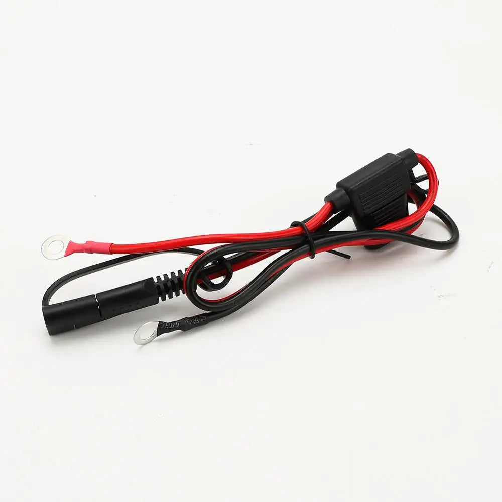 12V Charger Cable 16AWG Ring Terminal SAE to O Ring Connecters Extension Cord Cable Connector for Battery Charger/Maintainer
