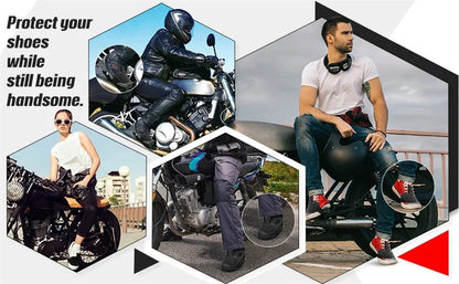 Motorcycle Boot Protection Pad Rubber Boot Protection Cover Adjustable Protection Anti-slip Pad Motorcycle Shoe Protection