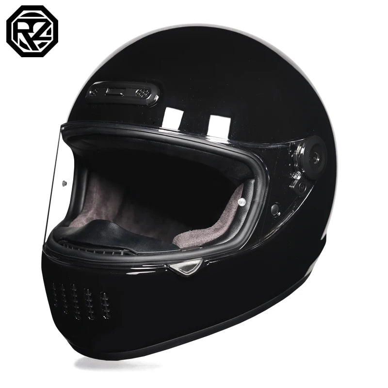 ORZ Classic Design Retro Full Face Motorcycle Helmet DOT Approved Adult Off Road Motorcycle Helmet Capacite Casco Moto