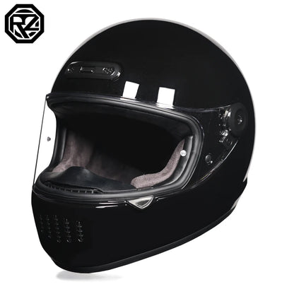 ORZ Classic Design Retro Full Face Motorcycle Helmet DOT Approved Adult Off Road Motorcycle Helmet Capacite Casco Moto