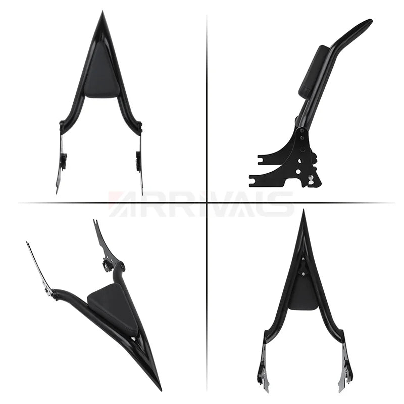 Motorcycle Rear Passenger Sissy Bar Backrest with Cushion Pad Detachable For Harley Sportster XL 1200 883 72 48 Iron 2004-2022