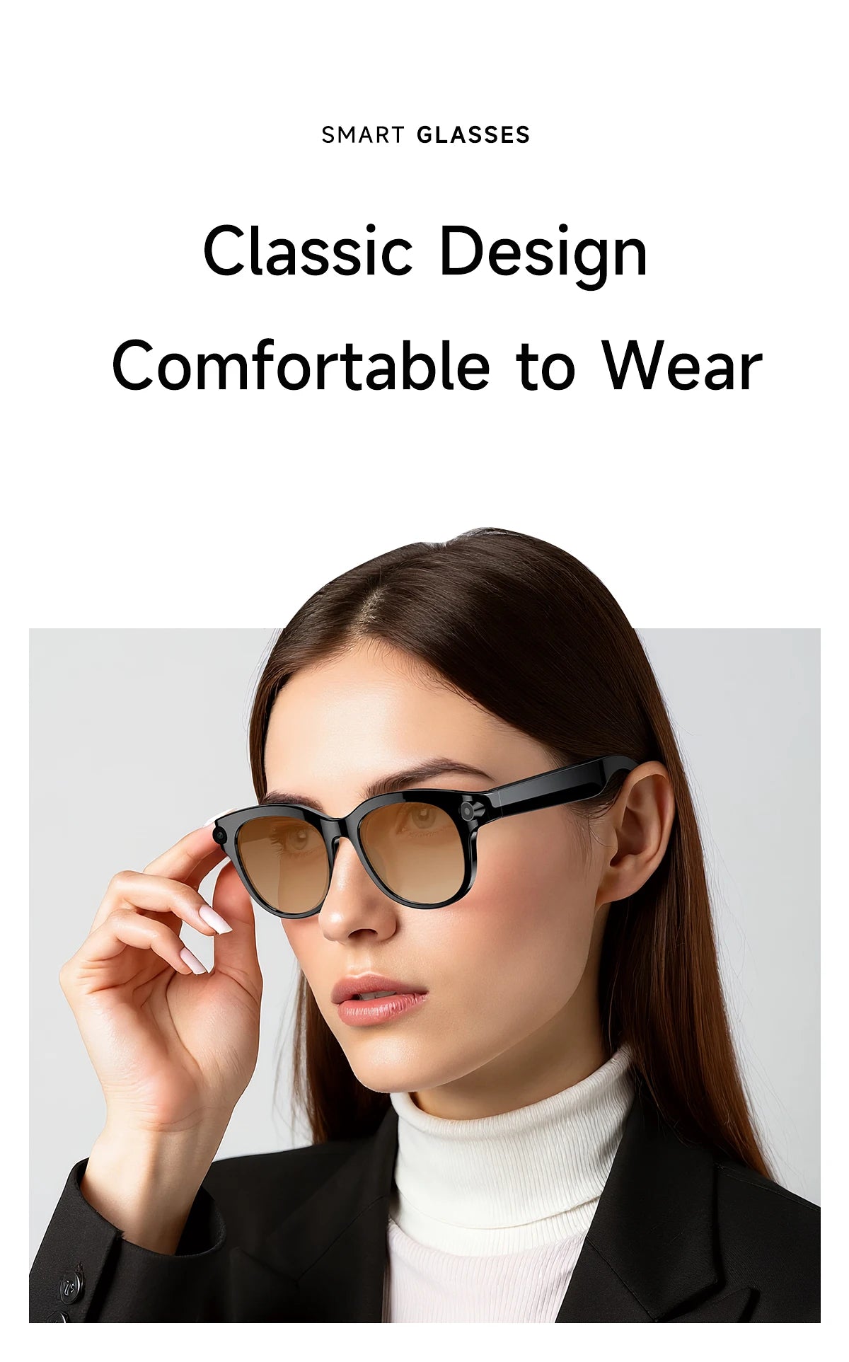 2026 New Smart Glasses Listening To Music Open Listening AI Translation AI Voice Assistant AI Image Recognition Smart Glasses