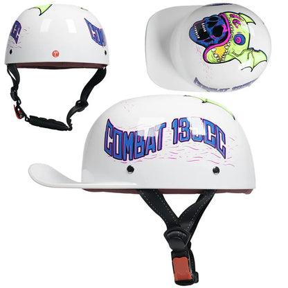 Baseball Cap Motorcycle Helmet Street Touring Half Helmet For Bike Cruiser Chopper Moped Scooter DOT Approved Moto Helmet