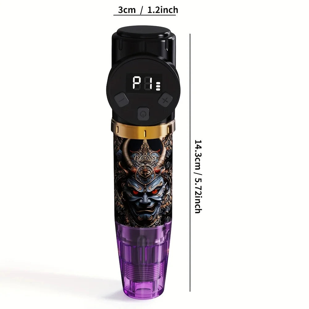 Valentine's Day Gift Wireless Tattoo Pen Set, 1500mAh Battery USB Charging, 20 Needles, 11-color Tattoo Ink And 20 Tattoo Cups,