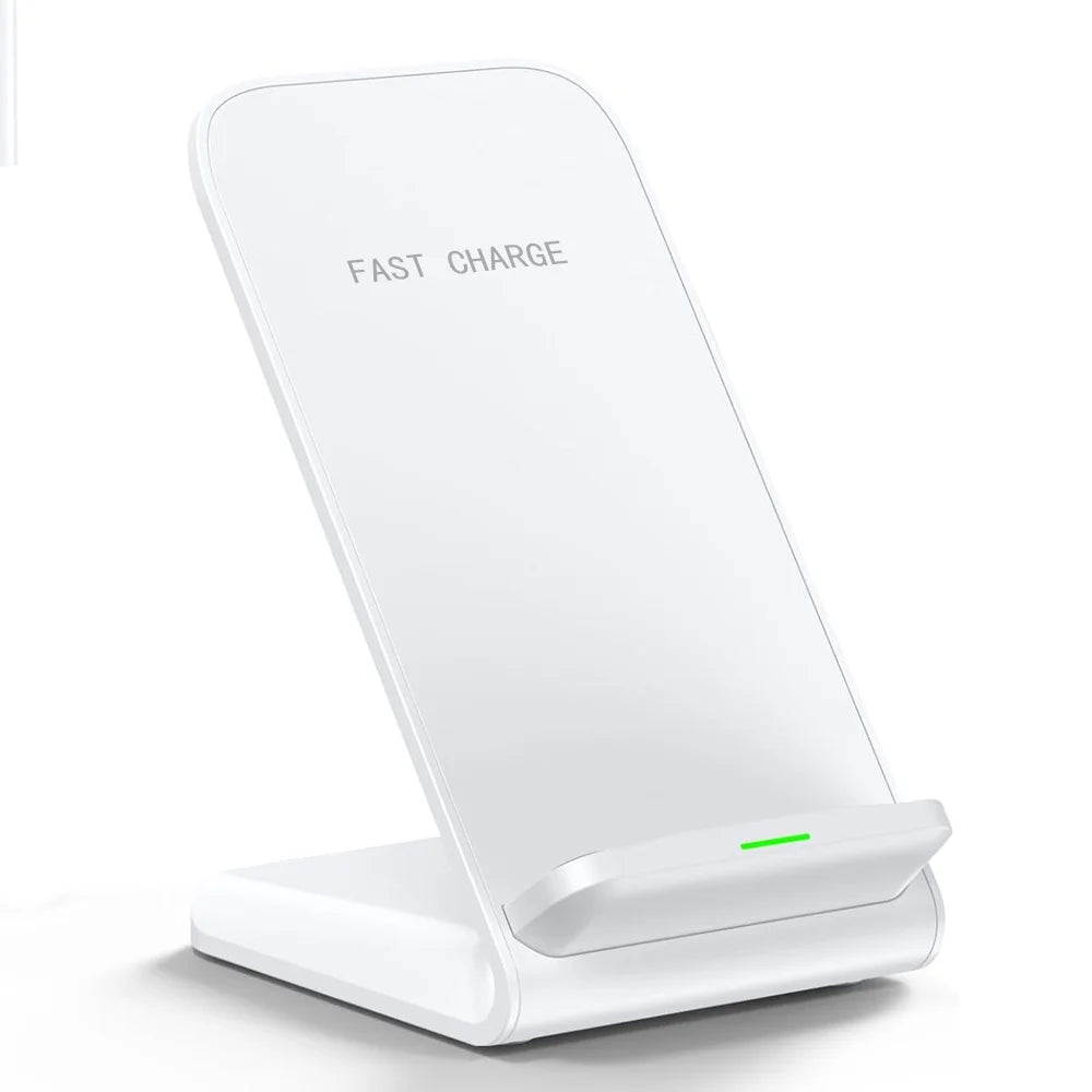 30W Fast Wireless Charger Stand Pad for iPhone 17-11/XR, Samsung Galaxy S25/S26/S21/S20, Xiaomi, Huawei & All Qi-enabled Phones