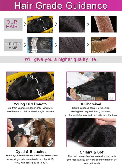 42 44 Inch 13x4 13x6 HD Transparent Body Wave Lace Frontal Wigs For Women 200 Density Preplucked 5x5 Closure Lace Wig Human Hair