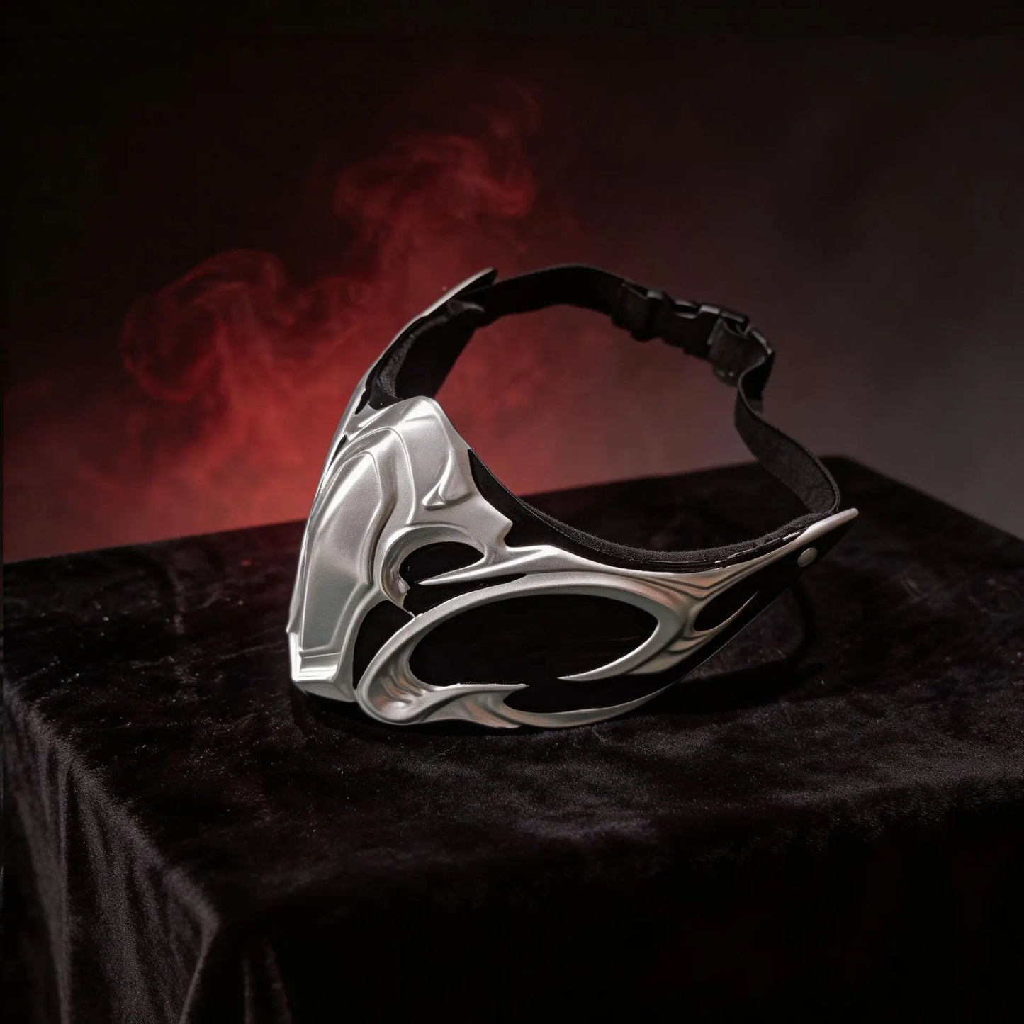 Mortal Kombat Mask Cosplay Sub-Zero Scorpion Half Face Resin Masks Halloween Carnival Dress Up Party Costume Props Deluxe