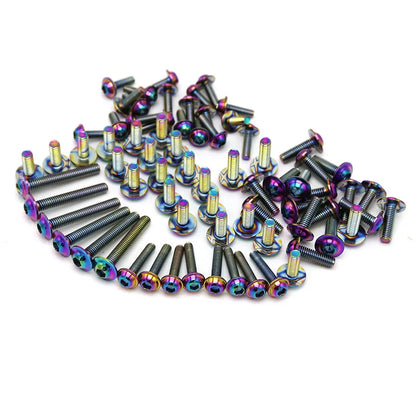 195pcs Burn Titanium screw Fairing Screws Bolt Kit for Suzuki GSXR600 GSXR1000 Hayabusa GSX1300R GSX600F GSX750F SV1000 SV650