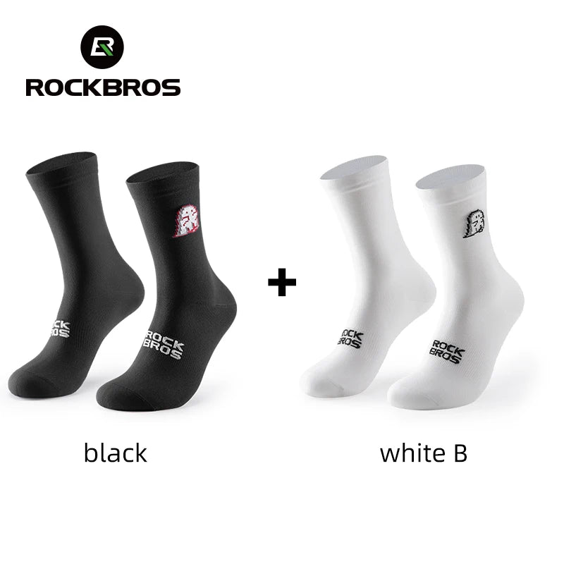 ROCKBROS Cycling Socks Breathable nylon Non-damp Socks Skin-friendly Bike Sport Socks Outdoor Moisture-absorbing Socks